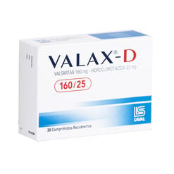 Valax-D 160 mg/25 mg x 30 Comprimidos Recubiertos - Saval s.a.