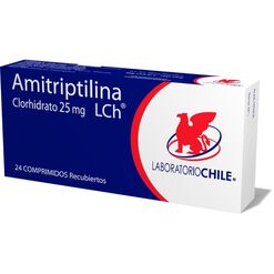 Product image of Amitriptilina 25 mg x 24 Comprimidos Recubiertos CHILE