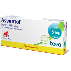 Asventol 5 mg x 30 Comprimidos Masticables - Chile