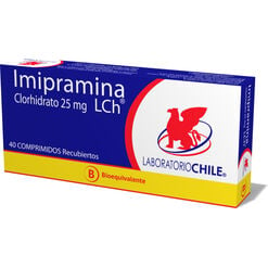 Product image of Imipramina 25 mg x 40 Comprimidos Recubiertos CHILE