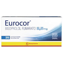 EUROCOR Bisoprolol Fumarato 2,5 mg 35 comprimidos - Saval s.a.