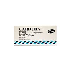 Cardura 2 mg x 30 Comprimidos - Pfizer de chile s.a.