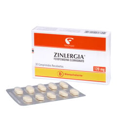 Zinlergia 120 mg x 30 Comprimidos - Dm pharma