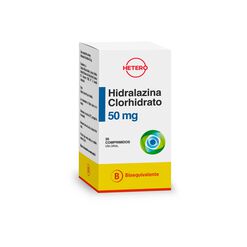 Hidralazina Clorhidrato 50 mg x 30 Comprimidos - Seven pharma chile spa