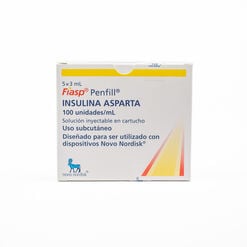 Insulina Fiasp Penfill 100 UI/ml Solución Inyectable x 5 Cartuchos x3 ml - Novonordisk