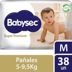 Product image of Babysec Pañal Super Premium M x 38 Unidades