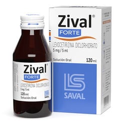 ZIVAL FORTE JARABE Levocetirizina Diclorhidrato 5 mg 120 ml - Saval s.a.