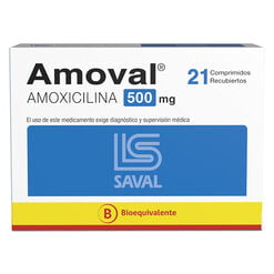 AMOVAL Amoxicilina 500 mg 21 comprimidos - Saval s.a.