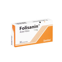 Folisanin 1 mg x 30 Comprimidos - Instituto sanitas s.a