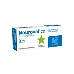 Product image of Neuroval Cd 5 mg Caja 30 Comp. Dispersables - Saval s.a.