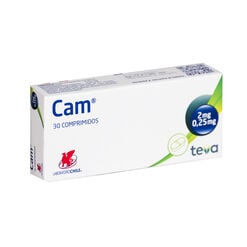 Cam 0.25 mg/2 mg x 30 Comprimidos - Chile