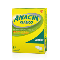 Product image of Anacin Clásico X 8 Comprimidos Recubiertos - Gsk consumer healthcare chile s.p.a