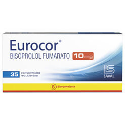 EUROCOR Bisoprolol Fumarato 10 mg. 35 comprimidos - Saval s.a.