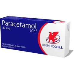 Product image of Paracetamol 80 mg x 16 Comprimidos Masticables - Chile