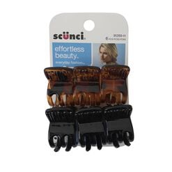 Product image of Clip de Agarre Mediano Negro/Café 6 Un Scunci