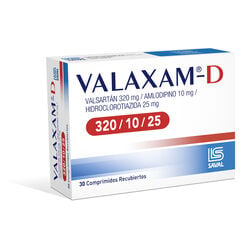 Valaxam-D 320 mg/10 mg/25 mg x 30 Comprimidos Recubiertos - Saval s.a.