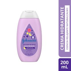 crema hidratante para bebé johnsons® para antes de dormir x 200 ml. - Johnsons baby