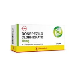 Product image of Donepezilo Clorhidrato 10 mg x 30 Comprimidos Recubiertos SEVEN PHARMA CHILE SPA