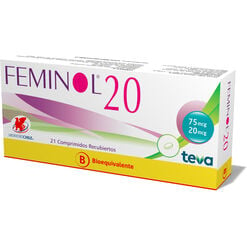 Feminol 20 x 21 Comprimidos Recubiertos - Chile