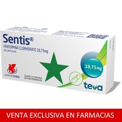 Sentis 18,75MG. Caja 30Cap - Chile