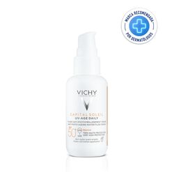 Product image of Protector Solar Rostro Capital Soleil UV Age Daily Con Color FPS 50+ 40 ml - Vichy