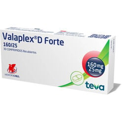 Valaplex D Forte 160 mg/25 mg x 30 Comprimidos Recubiertos - Chile