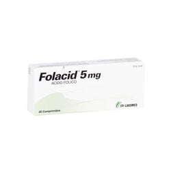 Folacid 5 mg x 30 Comprimidos - Itf - labomed