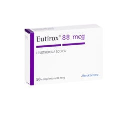 Eutirox 88 mcg x 50 Comprimidos - Merck