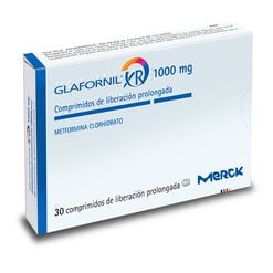 Glafornil XR 1000 mg x 30 Comprimidos de Liberación Prolongada - Merck