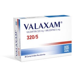 Valaxam 320 mg/5 mg x 30 Comprimidos Recubiertos - Saval s.a.