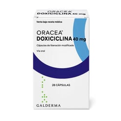 Oracea 40 mg x 28 Cápsulas con Microgranulos de Liberacion modificada - Galderma ltda.