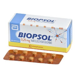 Product image of Biopsol 0.25 mg x 30 Comprimidos - Recalcine s.a.