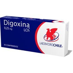 Product image of Digoxina 0.25 mg x 30 Comprimidos CHILE