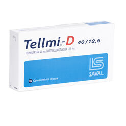 Tellmi-D 40 mg/12.5 mg x 30 Comprimidos Bicapa - Saval s.a.