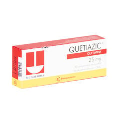 Product image of Quetiazic 25 mg x 30 Comprimidos Recubiertos - Tecnofarma s.a.