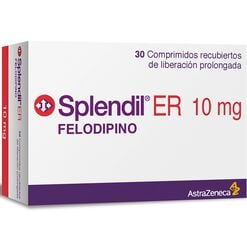 Splendil ER 10 mg x 30 Comprimidos Recubiertos de Liberacion Prolongada - Astrazeneca