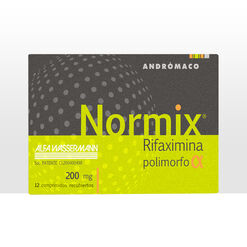 Normix 200 mg x 12 Comprimidos Recubiertos - Andromaco s.a.