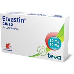 Ervastin 10 mg/10 mg x 30 Comprimidos - Chile