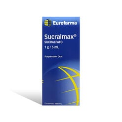 Product image of Sucralmax 1 g/5 mL X 180 mL Suspensión Oral - Eurofarma chile