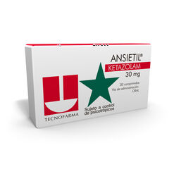 Product image of Ansietil 30 mg Caja 30 Comp. - Tecnofarma s.a.