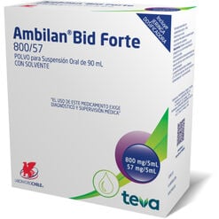 Ambilan Bid Forte 800 mg/57 mg x 90 mL Polvo Para Suspensión Oral - Chile