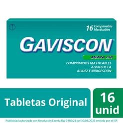 Gaviscon Comprimidos Masticables Original x16 - Reckitt benckiser