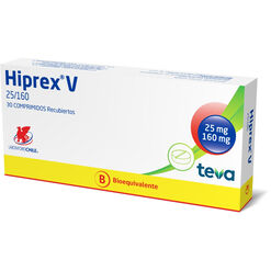 Hiprex V 25 mg/160 mg x 30 Comprimidos - Chile