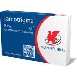 Product image of Lamotrigina 25 mg x 30 Comprimidos Dispersables CHILE