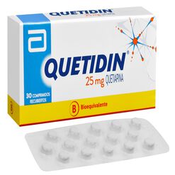 Product image of Quetidin 25 mg x 30 Comprimidos Recubiertos - Recalcine s.a.