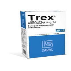 Trex 200 mg/5 ml x 30 ml Polvo para Suspensión Oral con Solvente - Saval s.a.