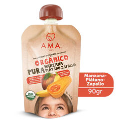 Ama Compota Organica Manzana-Platano-Zapallo x 90 g