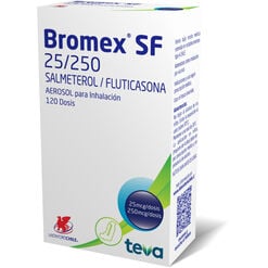 Bromex 25 mcg/250 mcg Aerosol para Inhalación Oral Envase 120 dosis - Chile