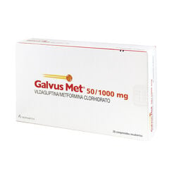 Galvus Met 50 mg/1000 mg x 28 Comprimidos Recubiertos - Axon