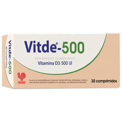 Product image of Vitde 500 UI x 30 Comprimidos